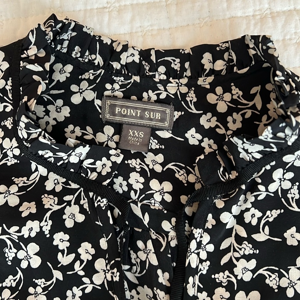 J Crew Point Sur blouse